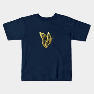 Butterfly gold Kids T-Shirt